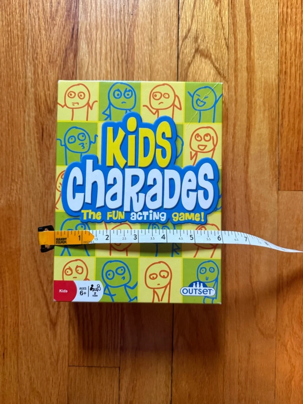 Kids Charades Board Game‎ by Outset - Yellow/Blue